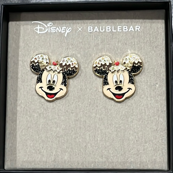 BaubleBar Jewelry - Disney x Baublebar - NEW Mickey Mouse Face Ice Cream Sundae with Gold Tone 🍨